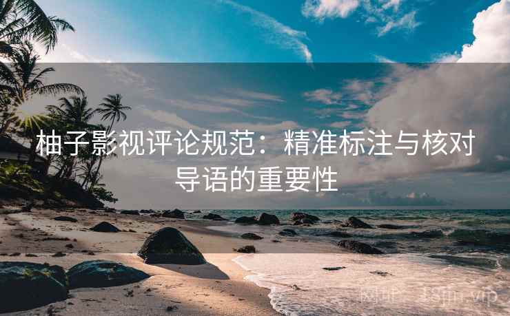 柚子影视评论规范:精准标注与核对导语的重要性 柚子影视评论规范:精准标注与核对导语的重要性